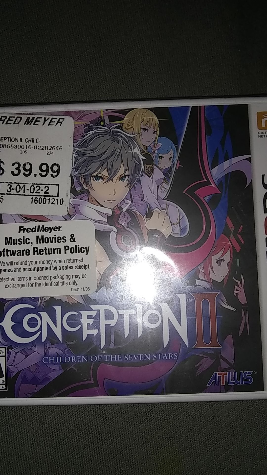 New sealed Conception 2 Nintendo 3DS