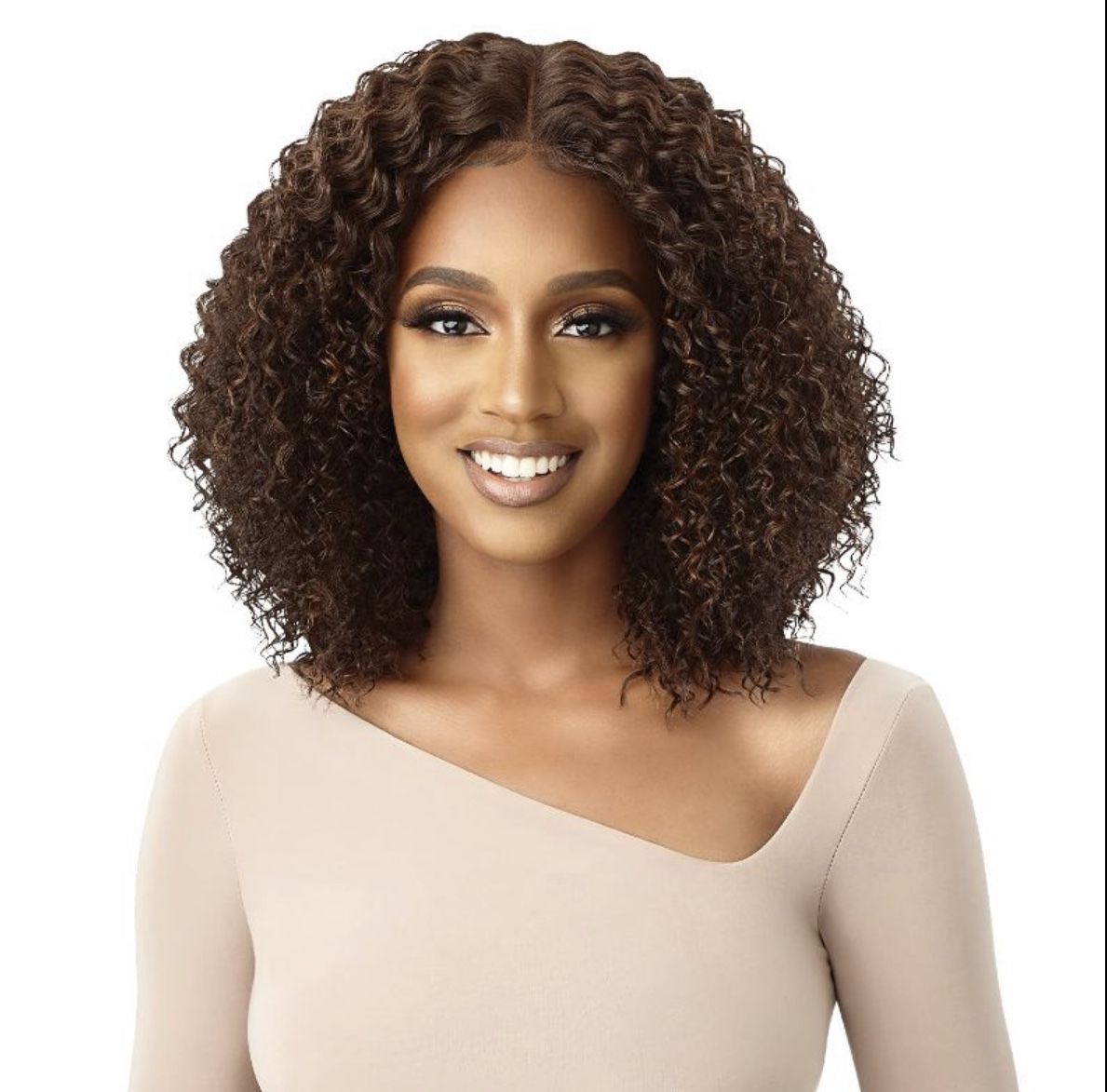 Outre Synthetic Pre-Plucked Lace Parting Lace Front Wig Marcia