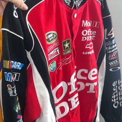 NASCAR Red Racing Jacket Tony Stewart Office Depot