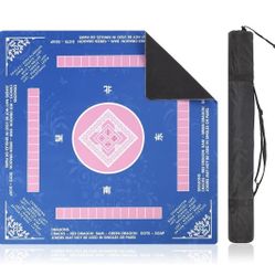 Mahjong Dominos Mat Non-Slip  31.5 X 31.5" Noise Reduction NEW *Read Description