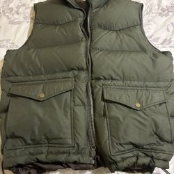 Men’s Green Down Feather Vest