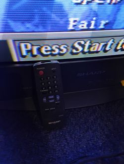 CRT TV Sharp. With Remote
