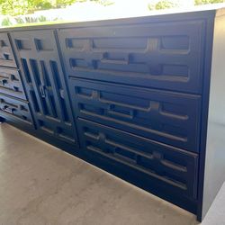 Black Modern 6 Drawer Dresser 