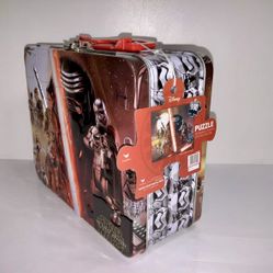 Disney Star Wars The Force Awakens Puzzle Collectible Tin Lunch Box, Sealed