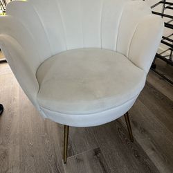 Cream Velvet Chair