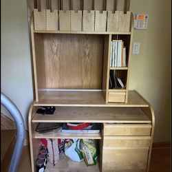 School Desk And Two Shelf’s $40