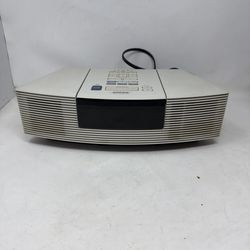 BOSE Wave Radio (works)  AWRC-1P AM/FM CD AUX Alarm Clock White **CD Not Works