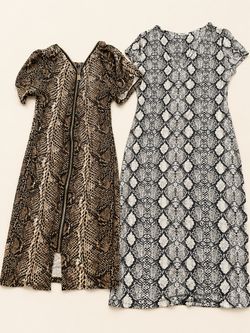 Snake Print Maxi Dresses – Set of Two