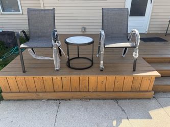 New outdoor patio porch chairs set with table