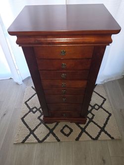 Powell Louis Philippe jewelry armoire