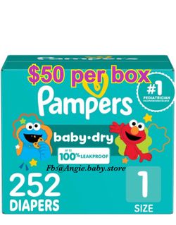 Pampers baby dry size 1 (252 counts)