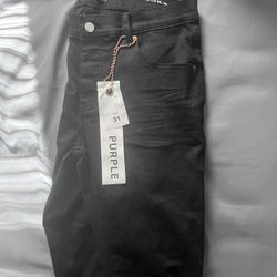 Black Purple Jeans 