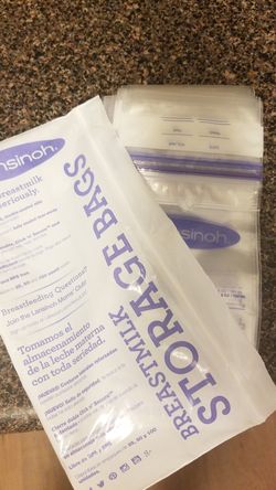 Breastmilk storage bags
