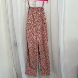 Billabong Floral Wild Pursuit Overalls / Jumpsuit - Size Large