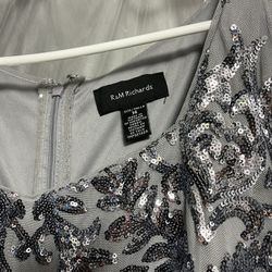Silver Sequin Formal Dress
