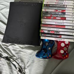Black Xbox 360 120gig Works Great 