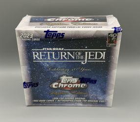 2023 Topps Chrome Star Wars Return Of The Jedi 40th Anniversary Sapphire Edition Box NEW SEALED
