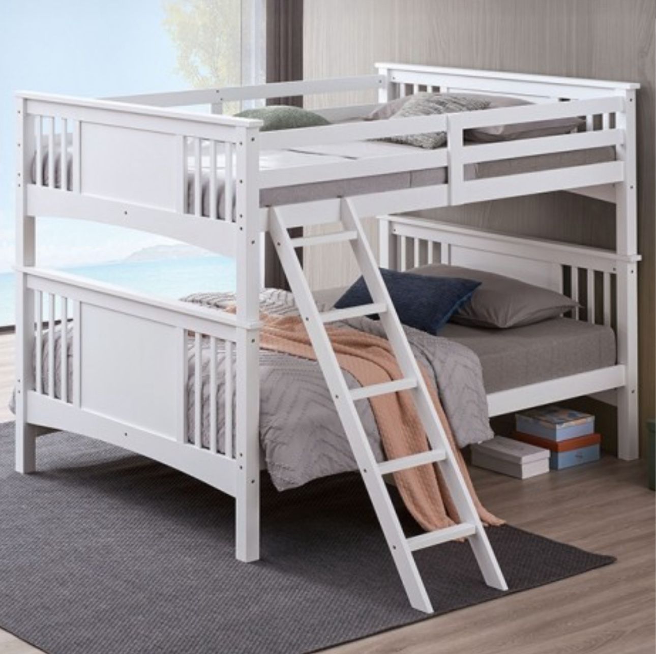 FULL OVER FULL BUNK BEDS ( FREE DELIVERY )