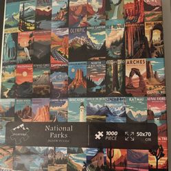 National Parks Puzzle for Adults Nature Vinture USA Travel Puzzles 1000 Pieces