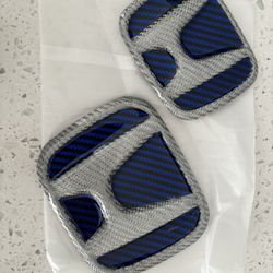 06-11 Civic Custom Carbon Fiber Honda Emblems
