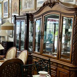 Havertys Island Estate Furniture West Indies Style  Dining  Room Storage Cabinet