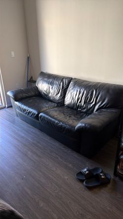 Leather couch MOVING SALE