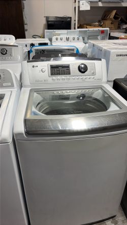 LG top load and front load washer dryer set