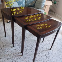 Antique Mahogany Nesting Tables