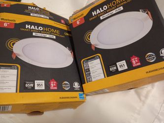 This is a Halo Home 6-inch smart direct mount downlight with Bluetooth connectivity.