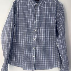 Men’s Untuckit Button-up Long Sleeve Shirt Size XL 