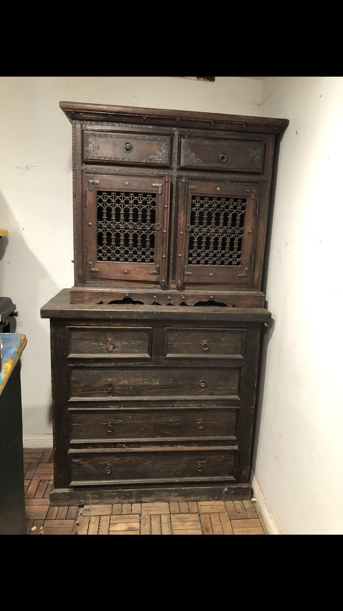 Teak Wood Entertainment Center