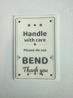 Handle With Care Stickers Do Not Bend 4x6 Labels 10 Pack Shipping