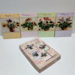 Box Of Vintage Floral Post Cards/ Note Cards/ Greetings