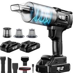 Handheld Vacuum Cleaner Cordless- 35000PA Strong Suction for Car & Home, Car Vacuum Portable Rechargeable Lightweight for Pet Hair with HEPA Filter, Q