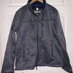 Superdry Original Windtrekker Japan Grey Blue Jacket Mens Size 2XL NWT