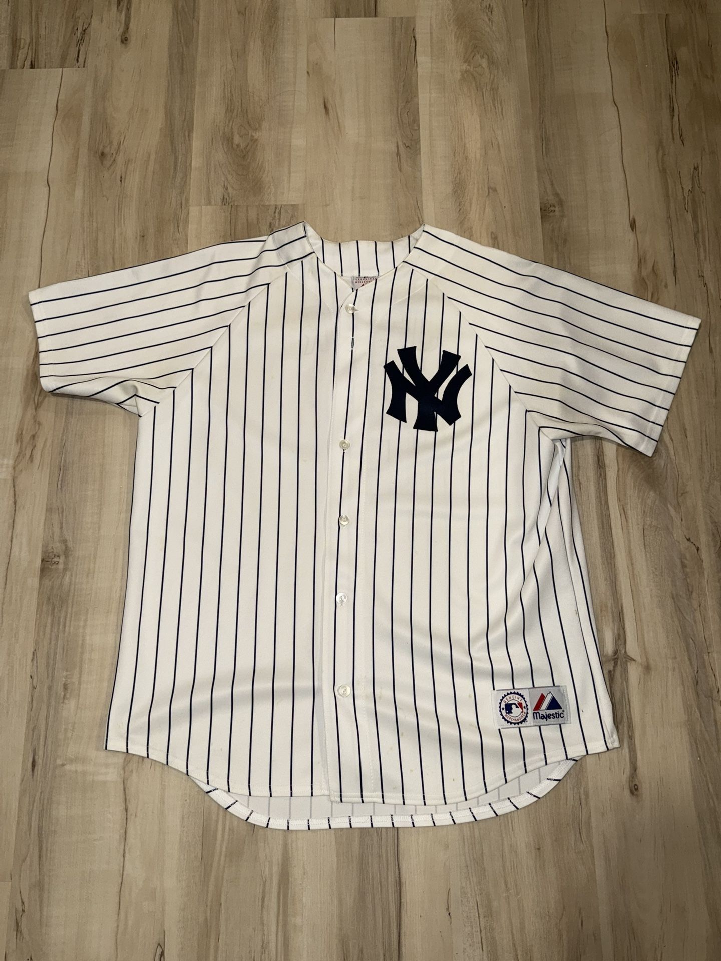 Vintage Majestic New York Yankees Home Derek Jeter Jersey