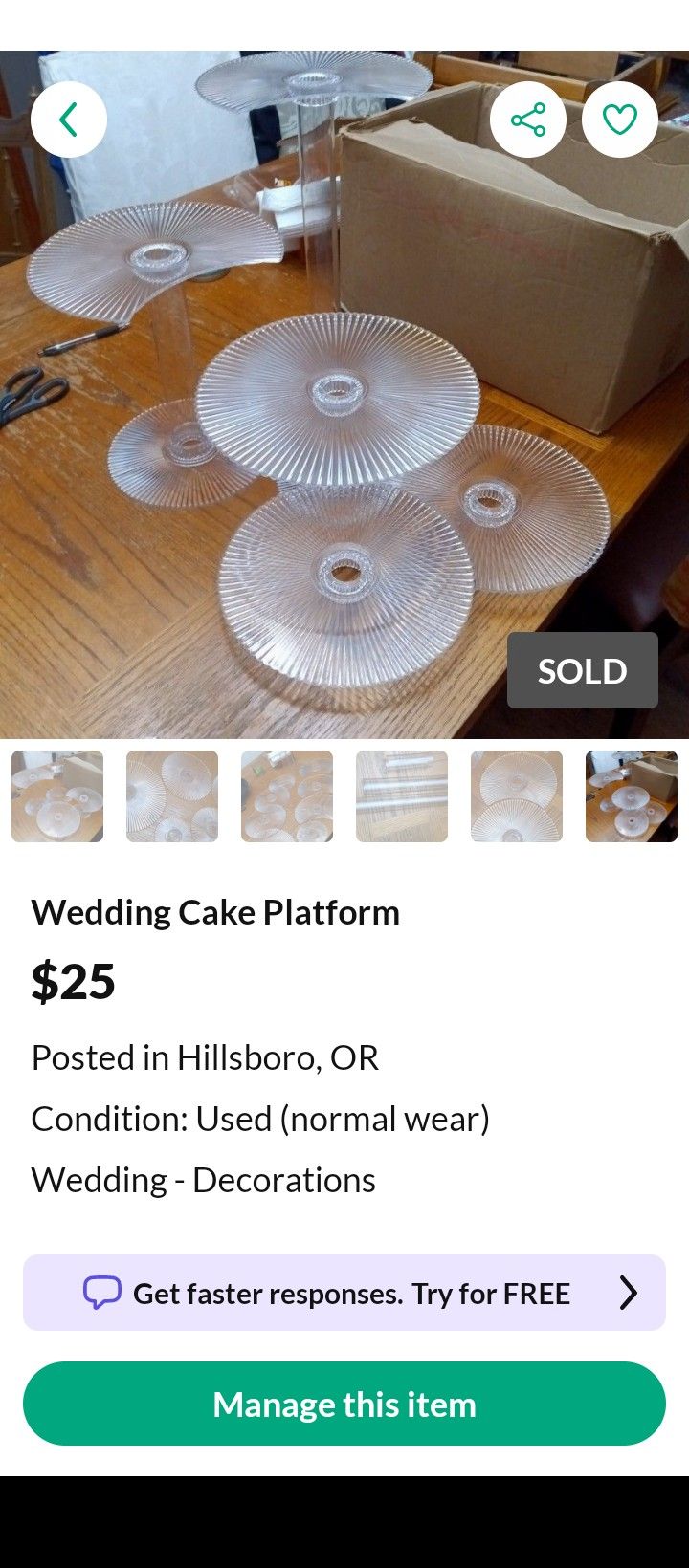 Wedding Cake Platform