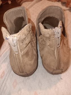 Kids Suede Ankle Boots with Side Zipper
