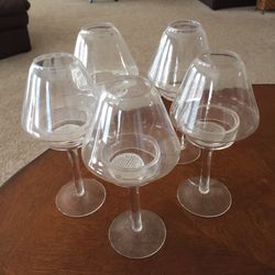 5  Nice Glass Tea lights candle holders