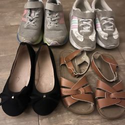 Girls Shoes Bundle, Big Kid Shoes Size 2/3