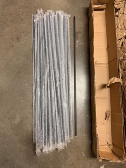 30 Pack Wrought Iron Stair Balusters – Hollow Square Metal Straight Spindles