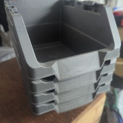 Husky Stackable 12" Storage Bins.