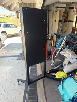 Rolling TV display stand