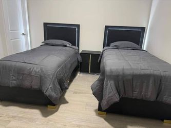 Twin size beds with mattress included. $100 down payment. Ask for price.
