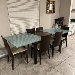 Dining Room Glass Table Set $500 Obo