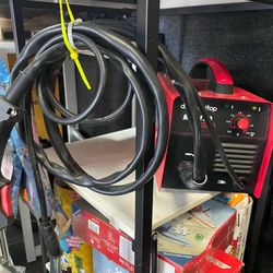 display4top Mig Welder, 130A Portable Welding Machine, Flux Core Wire Welder, MIG 130 Automatic Feed Welding Machine Equipment with Mask - 110V