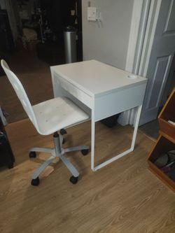 Ikea desk and chair