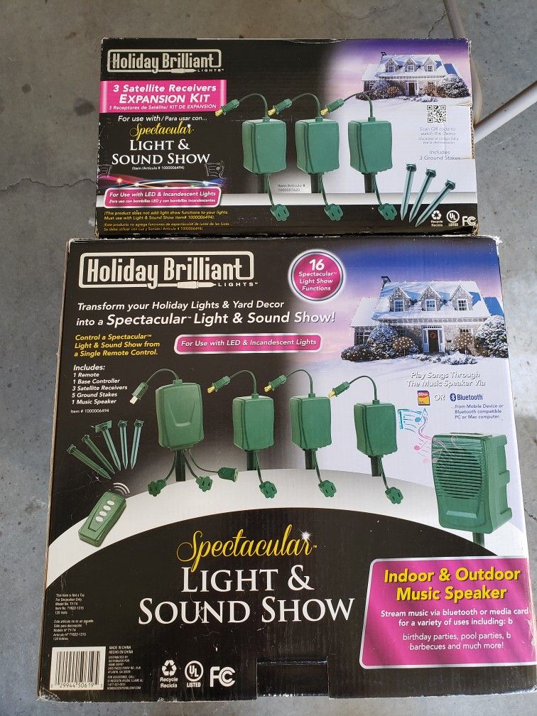 HOLIDAY BRILLIANT LIGHT &SOUND SHOW Plus Expansion Kits