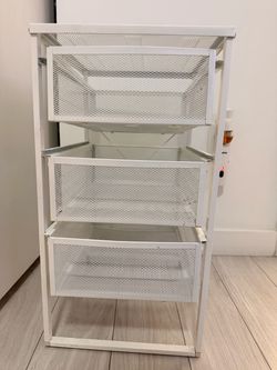 Ikea white metal drawer