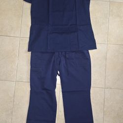Navy Scrub Set - Women's Size Small Top Sise XS bottom